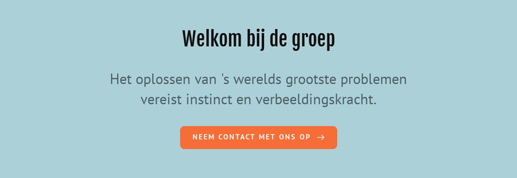 Welkom bij de groep WordPress-thema