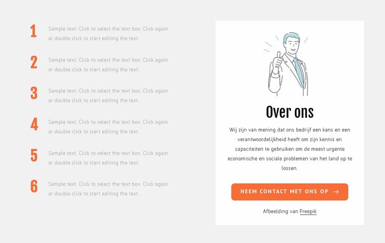 Wij bouwen aan een betere toekomst Website Builder-sjablonen