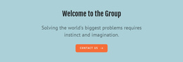 Welcome To The Group - Customizable Professional One Page Template