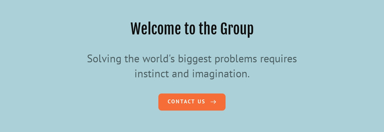 Welcome to the group One Page Template