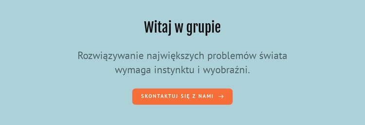 Witaj w grupie Szablony do tworzenia witryn internetowych