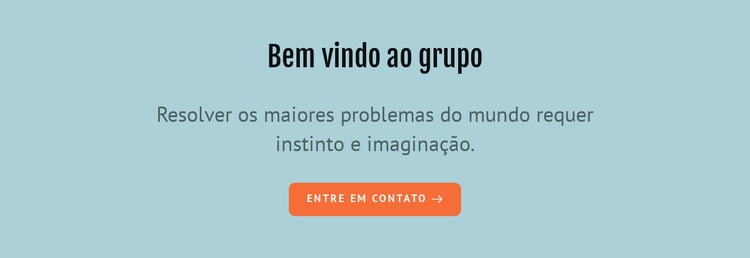 Bem vindo ao grupo Modelo de uma página