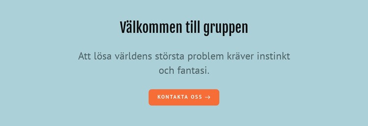 Välkommen till gruppen HTML-mall