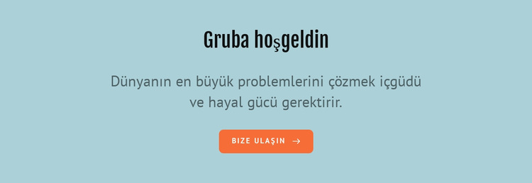 Gruba hoşgeldin WordPress Teması