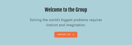 Welcome To The Group - Simple Web Page Design