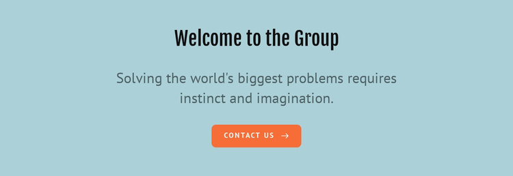 Welcome to the group Landing Page