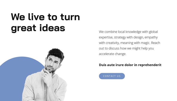 Generating ideas CSS Template