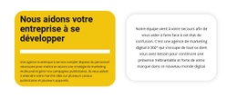 Créateur De Site Web Premium Pour Deux Textes Sur Fond De Couleur