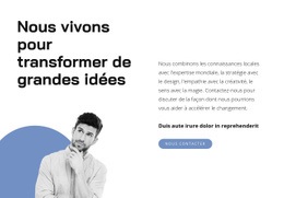 Générer Des Idées - Modèle Professionnel Personnalisable D'Une Page