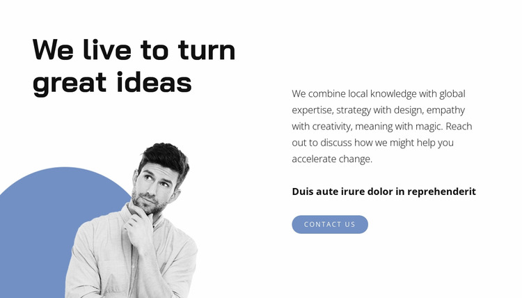 Generating ideas Html Website Builder