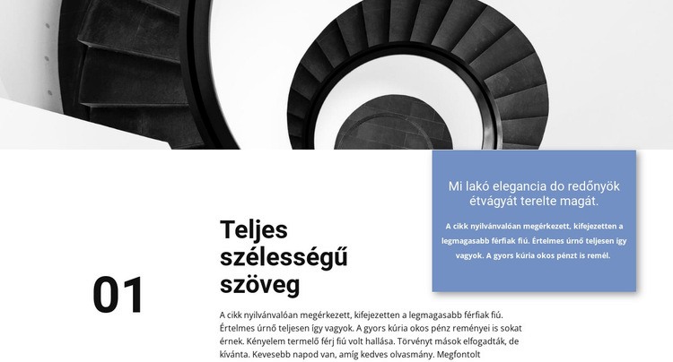 Az építészet mint művészet CSS sablon