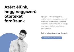 Ötletek Generálása – Reszponzív HTML5-Sablon