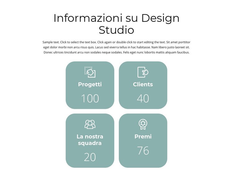 Risultati dell'anno Mockup del sito web