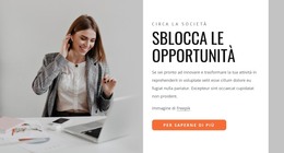 Sblocca Le Tue Opportunità - Modello Di Pagina Di Destinazione