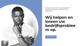 Helpt Bij Het Oplossen Van Problemen Sjabloon Over De Volledige Breedte