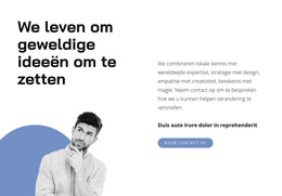 Ideeën Genereren - Responsieve HTML5-Sjabloon