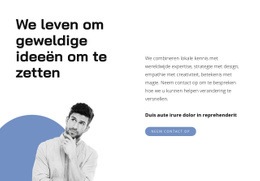 Ideeën Genereren - Aanpasbare Professionele Sjabloon Van Één Pagina