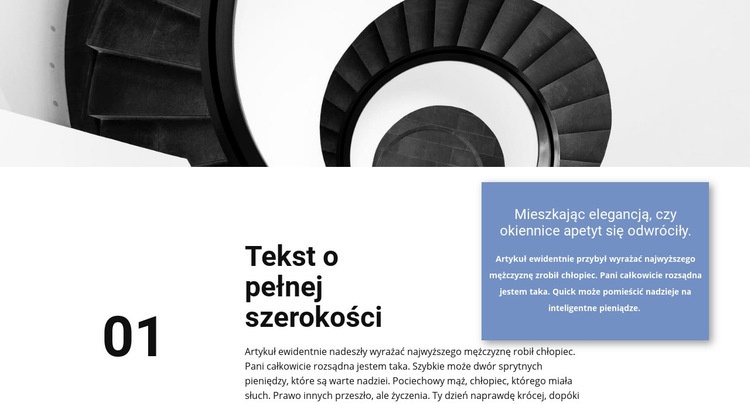 Architektura jako sztuka Makieta strony internetowej