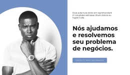 Ajuda A Resolver Problemas - Maquete De Site Profissional