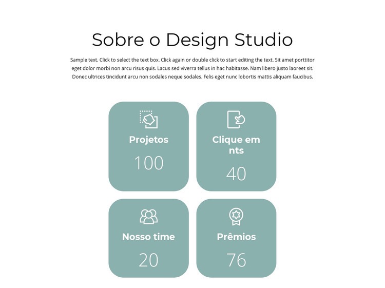 Resultados do ano Maquete do site