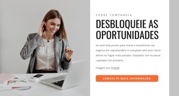 Desbloqueie Suas Oportunidades - Modelo Para Adicionar Elementos À Página