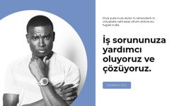 Sorunları Çözmeye Yardımcı Olur - Profesyonel Web Sitesi Maketi