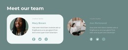 Management Team - Simple Html Code