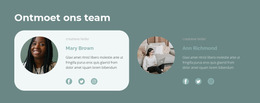 Het Management Team - Beste Websitesjabloonontwerp