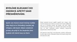 Dva Textové Bloky – Responzivní Šablony Webových Stránek