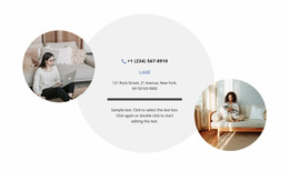 Kontakte Und Zwei Fotos - Joomla-Vorlage Für Jedes Gerät