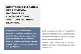 Dos Bloques De Texto - Plantillas De Sitios Web Adaptables