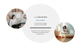 Contacts Et Deux Photos - Modèle HTML Et CSS