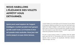 Deux Blocs De Texte – Page De Destination HTML