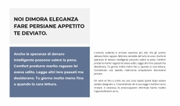 Due Blocchi Di Testo - HTML Designer