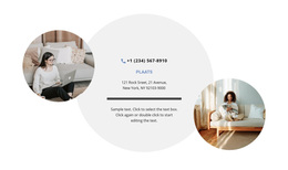 Contacten En Twee Foto'S - Gratis WordPress-Thema