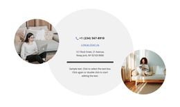 Kontakty I Dwa Zdjęcia - Szablon HTML I CSS