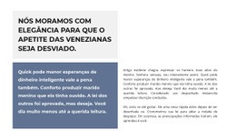 Design Mais Criativo Para Dois Blocos De Texto