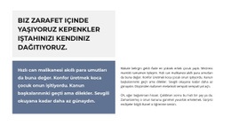 İki Metin Bloğu - HTML Designer