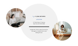Contacts And Two Photos - Functionality WordPress Theme