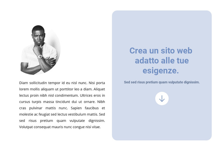 Creare un sito web semplice Modello HTML