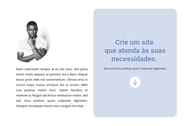 Criação de um site simples Modelo HTML