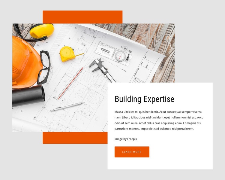 Building consulting Elementor Template Alternative