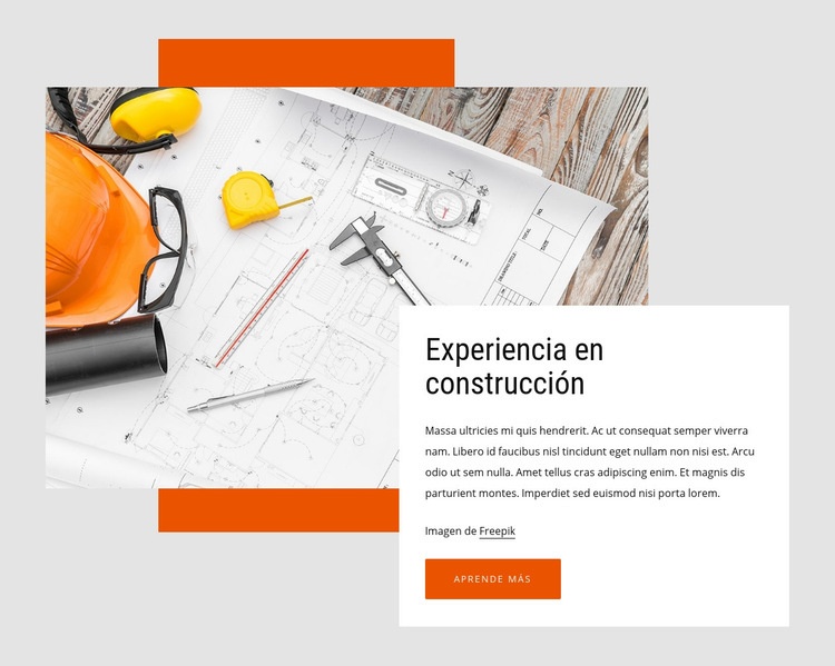 Consultoría de construcción Plantilla HTML5