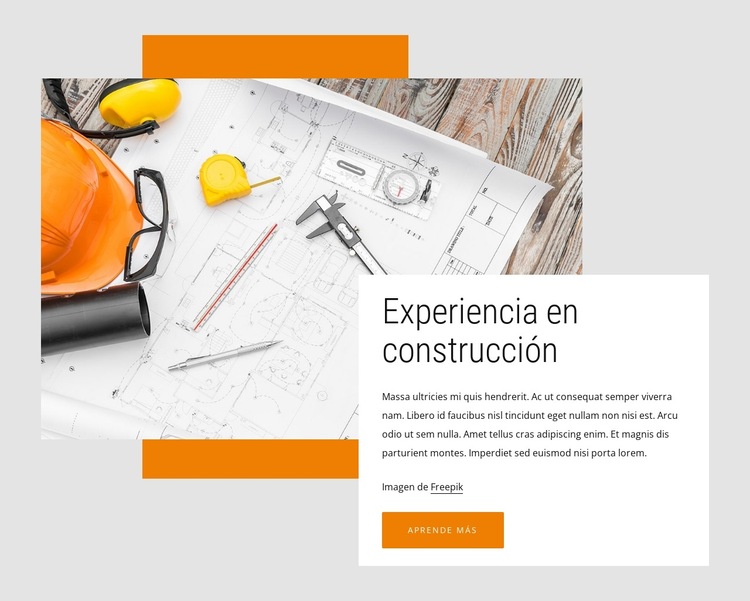 Consultoría de construcción Plantilla de sitio web