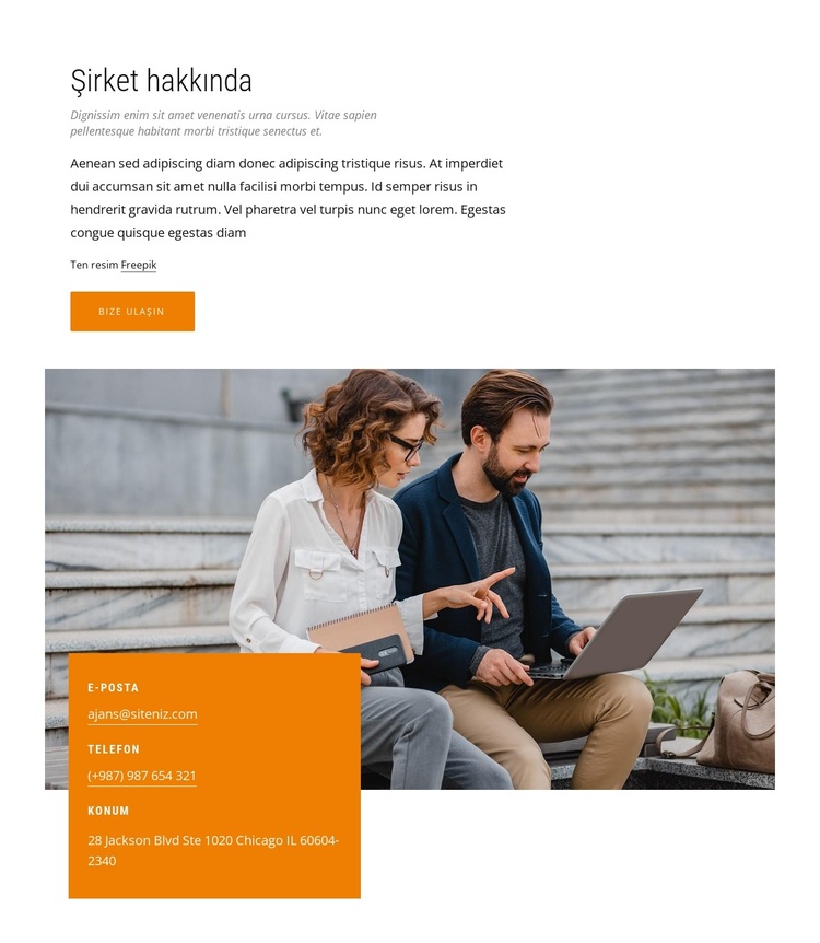 Ofisler tasarlıyoruz WordPress Teması