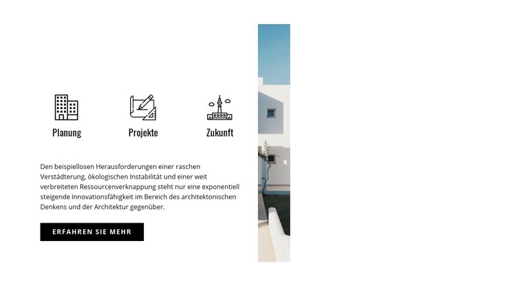 Gebäude Firmenmerkmale Website-Modell