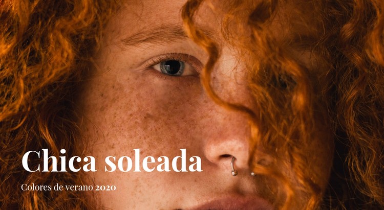 Chica soleada Plantilla CSS