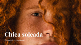 Chica Soleada: Plantilla De Sitio Web Sencilla