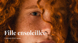 Fille Ensoleillée – Modèle Web Moderne