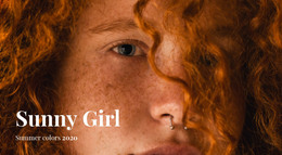 Sunny Girl - Homepage Design For Any Device